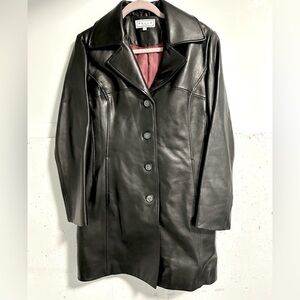 Pelle Studio Black Leather darted back Jacket